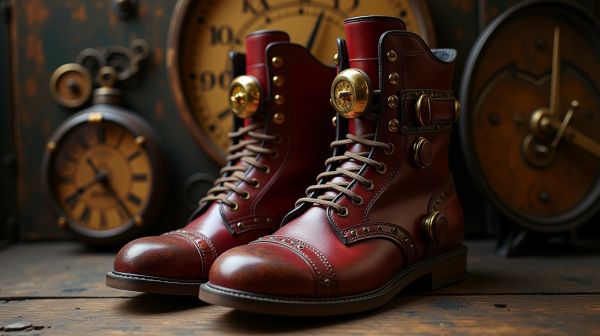 Stand out with unique steampunk boots for women
